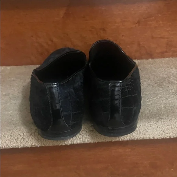 Jimmy Choo Black Textured Loafers